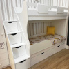 Кровать двухъярусная Альфа Мини 160х80 с бортиком от Династия Kids