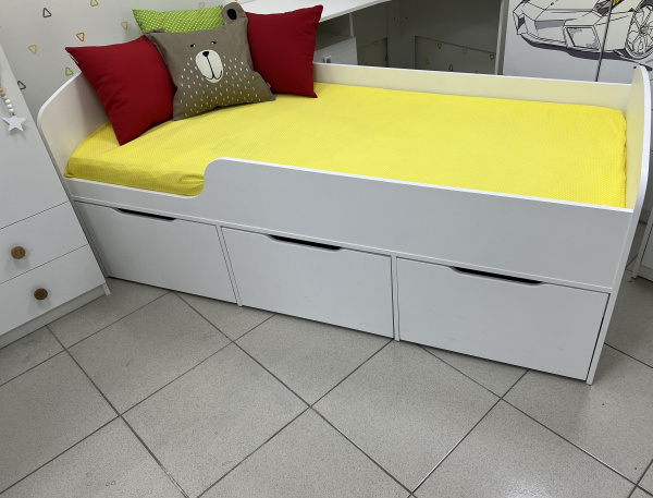 Кровать Малыш New 180х80 (цвет белый) от Династия Kids