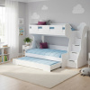 Кровать МЕГА ПРЕМИУМ 120х200 (цвет белый) от Династия Kids