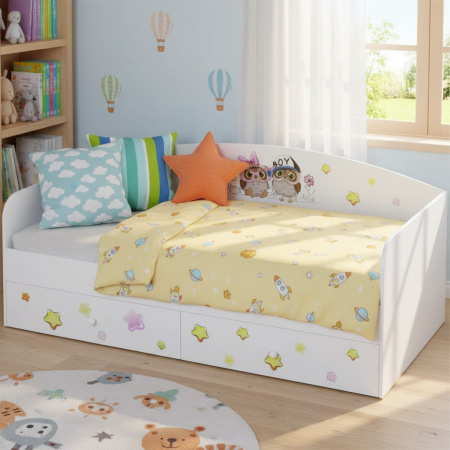 Кровать коллекции Совята NEW 190х90 от Династия Kids