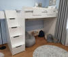 Кровать-чердак Мозаика-2 + кровать Двушка 190х90 от Династия Kids